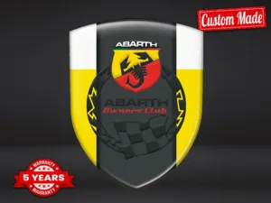 Fiat Abarth Adesivi Silicone Auto Professionali Regolabili Design